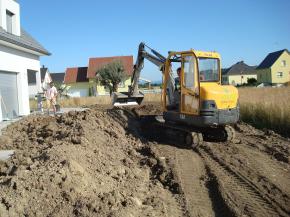 Terrassement bassin, piscine, transplantation arbres